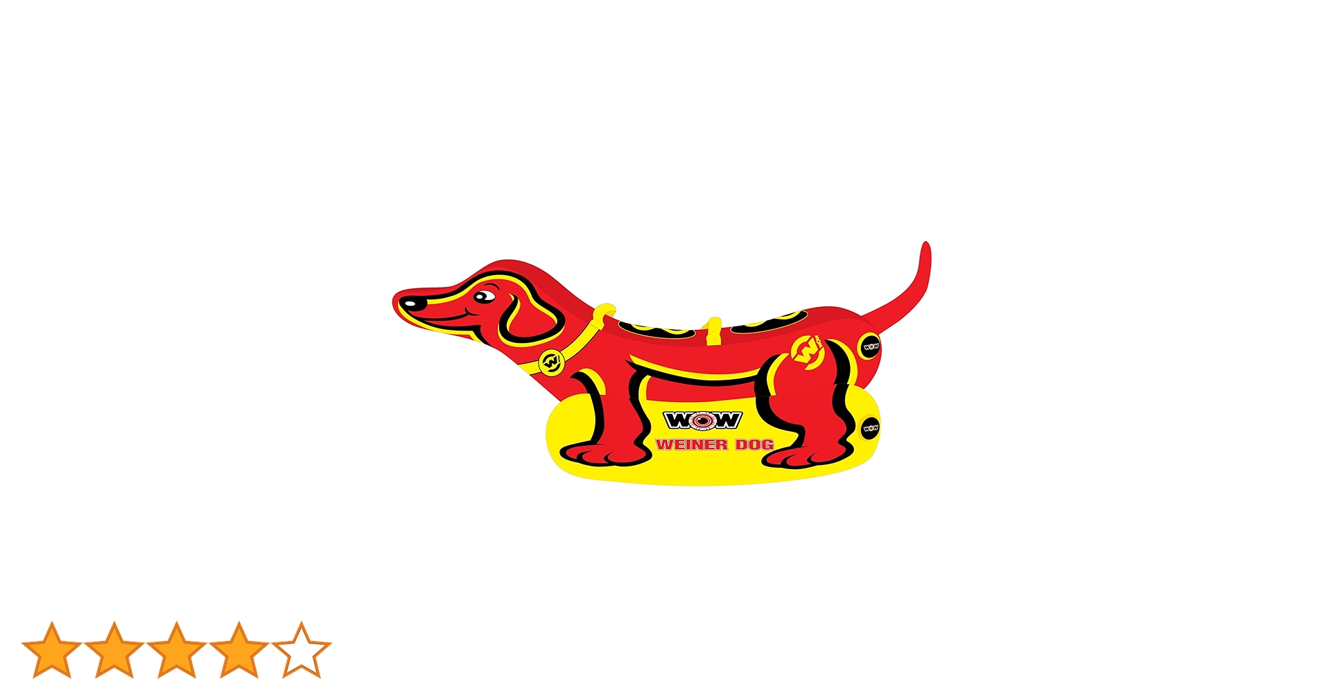WOW Sports Weiner Dog Towable Tube for Boating - 1 to 2